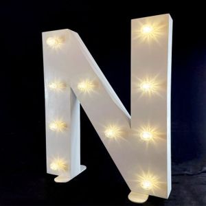 Letter N Giant LED Letter Light