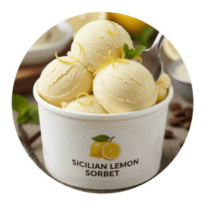 Sicilian Lemon Sorbet by Precious Events